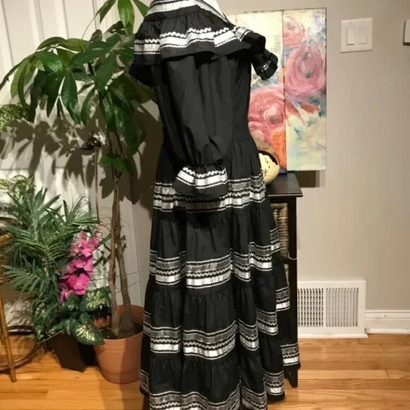 Vintage Square Up Western Folklore Country Southwest 2 piece set, size L/XL
